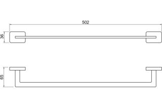 Полотенцедержатель Aquatek Либра AQ4320CR хром